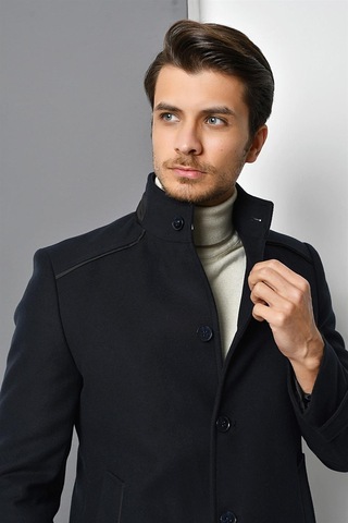 Plt8333 Dewberry Erkek Palto-Lacivert-Lacivert