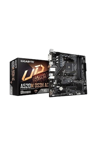 Gıgabyte A520 A520m-ds3h-ac Wıfı Ddr4 Hdmı-dp-dvı Pcıe 4.0 Am4 Matx