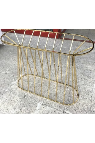 Dresuar Cadde Model Metal Gold Renk Kaplama Temper Cam Ayna Kutuda Sevk El Yapım Gold