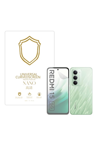 Xiaomi Redmi Note 15 İle Uyumlu Full Tpu Nano Ön Ekran Koruma Filmi - Ekm101