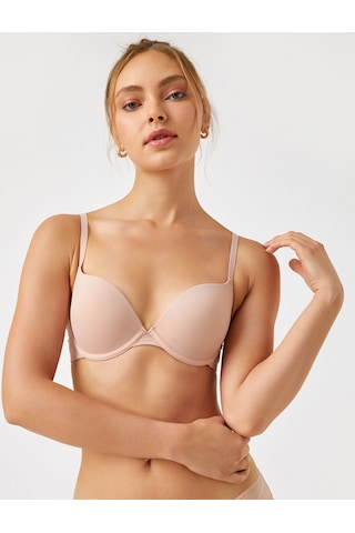 Koton Push Up Sütyen Destekli Dolgulu Kaplı Balenli Ten Rengi 2ylk11378bk Ten Rengi