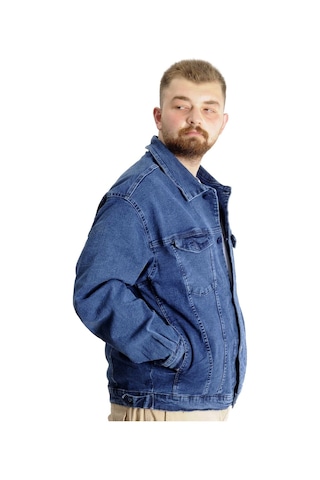 Mode Xl Büyük Beden Erkek Kot Mont Paris Star 22800 Açık Mavi 001