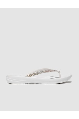 Fitflop Iqushıon Sparkle R08 Beyaz Kadın Parmak Arası Terlik Beyaz