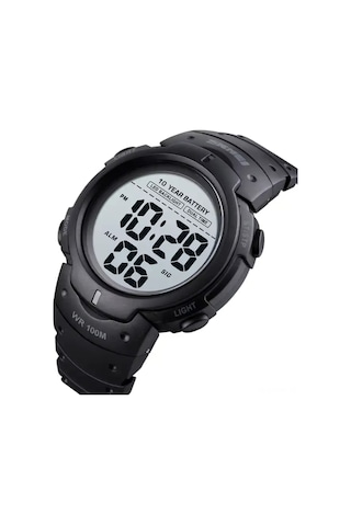 Geeksen Skmeı 1560 Spor Elektronik Saat - 100m Su Geçirmez, Çift Zaman, Kronometre, Işıklandırma Ve 10 Yıl Pil Ömrü Siyah Çok Renkli