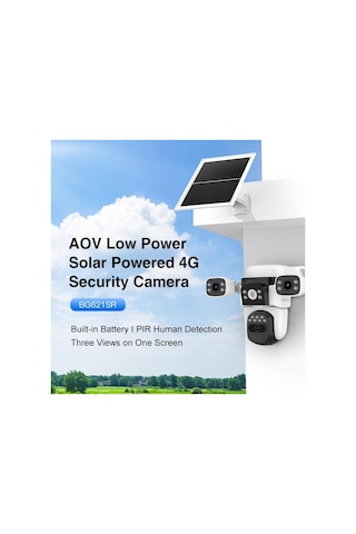 Vstarcam Bg621sr 3 Kameralı 6mp Güneş Panelli Sim Kartlı 4g Solar Kamera