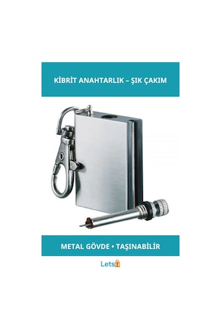 Metal Kibrit Anahtarlık Rüzgar Geçirmez Çakmak Tasarım Çok Renkli