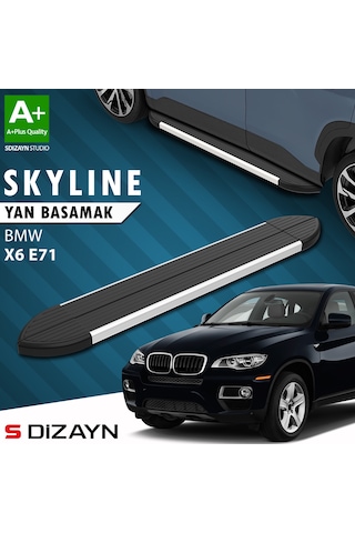 S-dizayn Bmw X6 E71 Skyline Aluminyum Yan Basamak 193 Cm 2008-2014 A+ Kalite