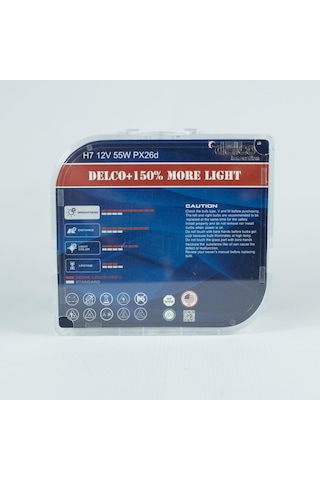 Delco U.s.a H7 X-treme Vision +%150 Fazla Işık Far Ampulü 12 Volt