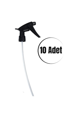 Fısfıs Sprey Başlığı - Siyah Fısfıs Triger Sprey Başlık 10 Adet