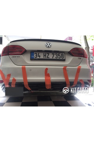 Kit Garaj Jetta Makyajsız Egzoz Görünüm Difüzör Plastik Boyalı