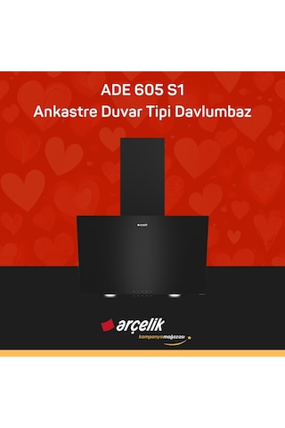 Arçelik ADE 605 S1 Ankastre Duvar Tipi Davlumbaz