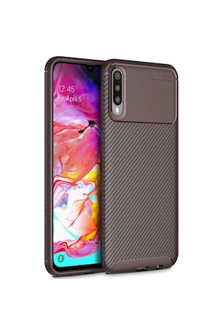 Samsung Galaxy Uyumlu A70 Karbon Görünüm Negro Silikon Kilif 545283881