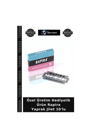 Özel Üretim Hediyelik Ürün Rapira Yaprak Jilet 10'lu