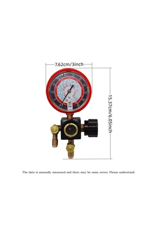 Pazly Mythtiger Çift Egzoz Basınç Gösterge Mavi 500 Psi Metal Gövde Hassasiyetli R410a R22 R134a R404a Soğutma Sistemleri
