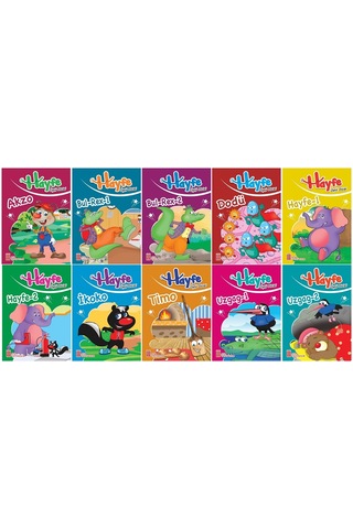 2.sınıf Okumayı Sevdiren Renkli Resimli Hikayeler 7 - 10 Kitap