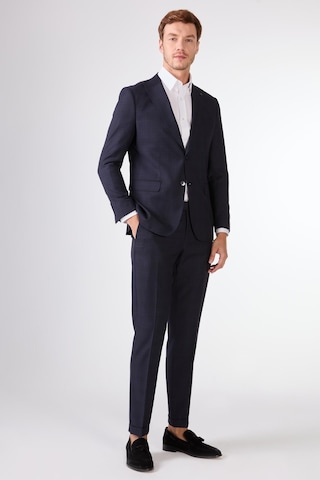 Dufy K.lacivert Balıksırtı Erkek Takım Elbise - Slim Fit Lacivert