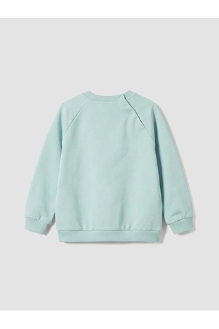 Lc Waikiki Yeşil Erkek Bebek Baskılı Sweatshirt Ve Eşofman Altı YESIL