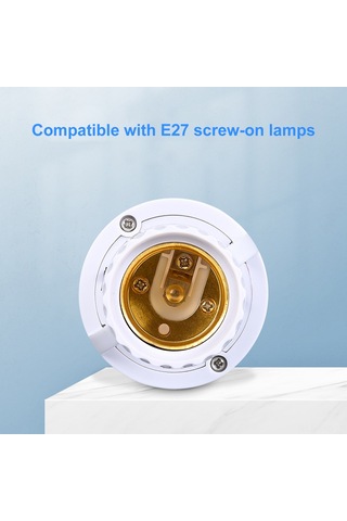 Symbee E27 Ir Hareket Sensörlü Led Lambat Tutucu, Evsel Kullanim, 100-240v, Akıllı Işık Kontrolü, Kablosuz Kurulum, Beyaz 50w Max