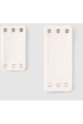 Organik Pamuk Bebek Body Zıbın Uzatma Aparatı 2 Adet 8,5mm 001