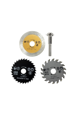 Geeroyoo 3 Lü Kesme Seti: Elmas, Alaşım Ve Hss Testereler İle Ahşap, Metal, Plastik Kesimi İçin Elektrikli Alet Aksesuarı