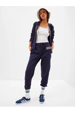 Logo Jogger Fleece Eşofman Altı-11360 Blue