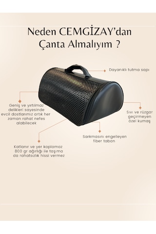 Cemgizay Kedi ve Köpek Taşıma Çantası