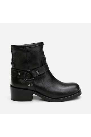 Hotiç Hakiki Deri Siyah Kadın Western Topuklu Bot 01boh297190a100 Siyah-black Siyah