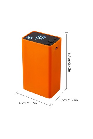 Geeksen Top Sporları İçin Elektrikli Hava Pompa - 18psi Basınç, 2000mah Pil, Turuncu Siyah Seçenekli