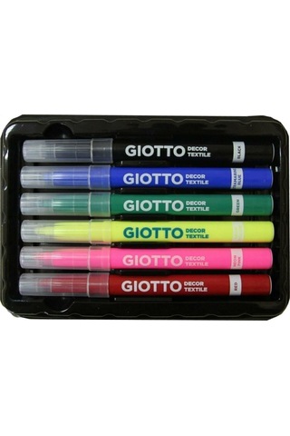 Giotto Decor Textile Kumaş Boyama Kalemi 6 Renk