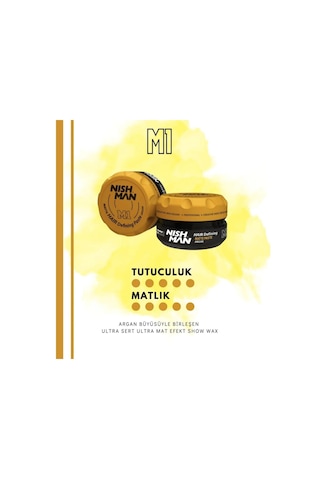 Nishman Saç Şekillendirici Ultra Sert Mat Wax 100 ML