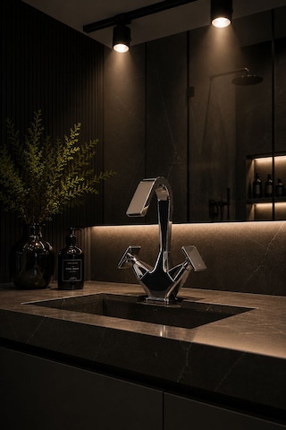 Fontana Fk-1011 Krom Lavabo Bataryası Şık Modern Tasarım Krom Batarya