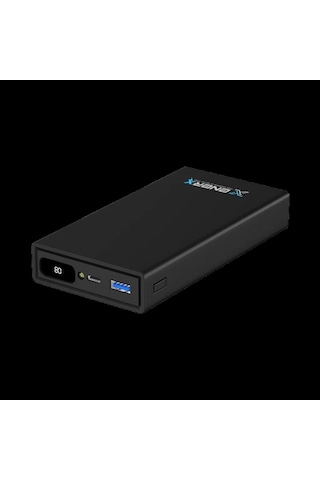 Enerx Enr-p20188dt Powerbank 20.000 Mah Dijital Ekranlı Fenerli Usb+type-c 4.5a Beyaz Siyah