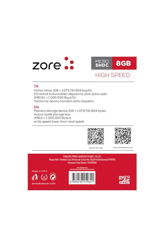 Lexroo Micro Sd Hafıza Kartı 8gb