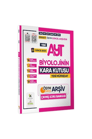 2025 YKS-AYT BİYOLOJİNİN Kara Kutusu ÖSYM Çıkmış Soru Havuzu Bankası Konu Özetli Video/PDF Çözümlü