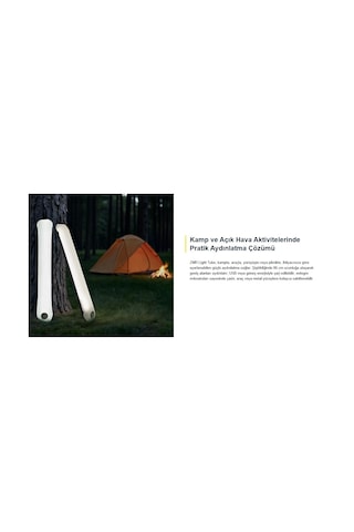Zmr Light Tube Usb Ve Güneş Enerjisi İle Şarj Edilebilir Katlanabilir Şişirilebilir Led Aydınlatma
