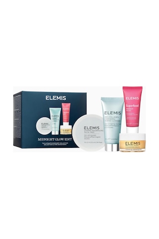 Elemis Midnight Glow Hediye Seti, Superfood Midnight Facial, Pro-collagen Marine Cleanser & Balsam Cilt Bakım Setleri