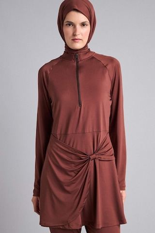 Defacto Regular Fıt 4lü Kahverengi Burkini Mayo G7456ax26hsbn329 Kahve-bn329