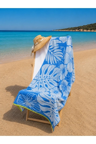 Kadife 90x180 Cm Desenli Kadın & Erkek Outlet Plaj Havlusu Baveno Desen003