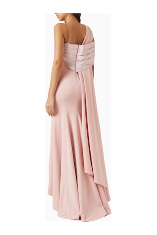 Ac By Aanchal Chanda Asymmetrical Yaka Maxi Kadın Elbise Pembe