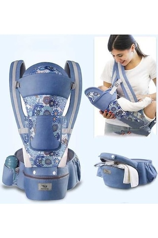 Tongxida Kanguru Bebek Sling Ergonomik Anakucağı Çantalı Koyu Mavi Babalar Anneler İçin Taşıyıcı
