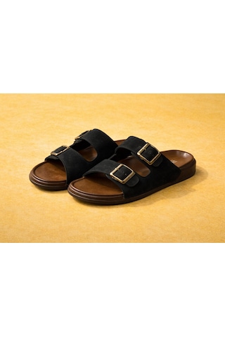 Trendyshose 07098 Jumbo Rahat Hafif Confor Erkek Terlik Siyah