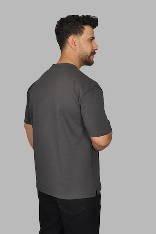 Manta 2772 Bisiklet Yaka Oversize Erkek T-shirt-29960 Antrasit