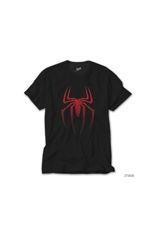 Spiderman Suit Siyah Tişört Siyah