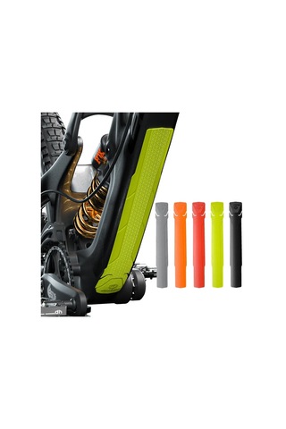 Kafes Yeşil-1 Adet Bisiklet Zincir Desteği Koruyucu Çerçeve Zincir Desteği Ped 2m Çizilmeye Dayanıklı Kapak Bisiklet Aks. 44380249 Yeşil