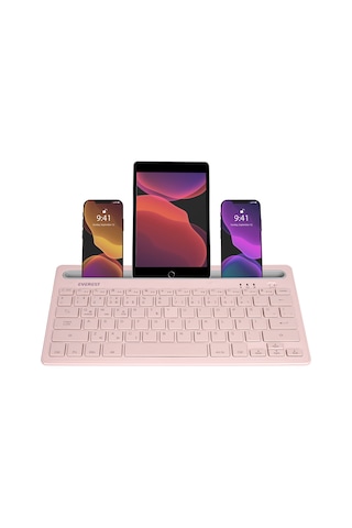 Everest KB-BT82 Bluetooth Ultra İnce Şarjlı Q Klavye