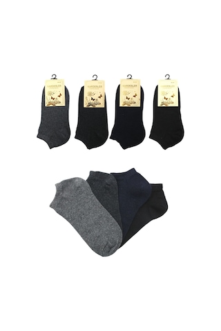 Kadın Patik Çorap 4'lü Çok Renkli