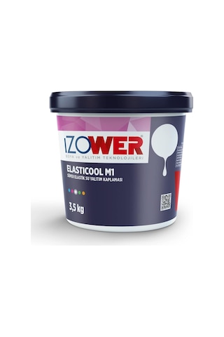 İzower M1 Süper Elastik Su Yalıtım Kaplaması 3.5 Kg Kiremit Rengi