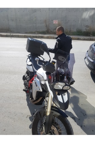 Bmw F800 F650 Uyumlu Uzun Cam Koyu Füme 45Cm 4Mm Zeus