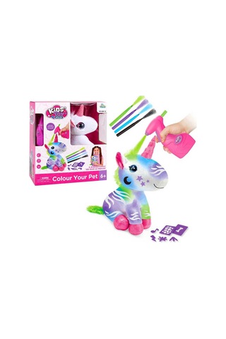 Hobi Seti Airbrush Plush Unicorn Pelüş Boyanabilir Temizlenebilir 6+ Yaş