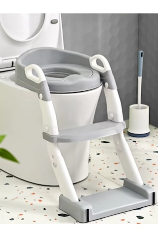 Tuvalet Eğitim Alıştırma Koltuğu Tutma Kollu Ayarlanabilir Lazımlık Klozet Pisuvar Kapağı Adaptörü